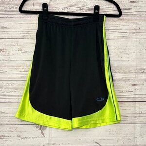 C9 by Champion Basketball Shorts Black Yellow Youth Medium 8/10